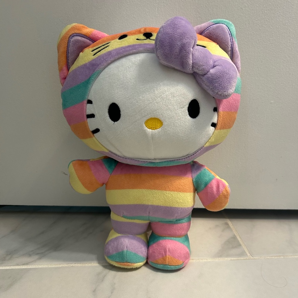 Hello Kitty rainbow outfit plush